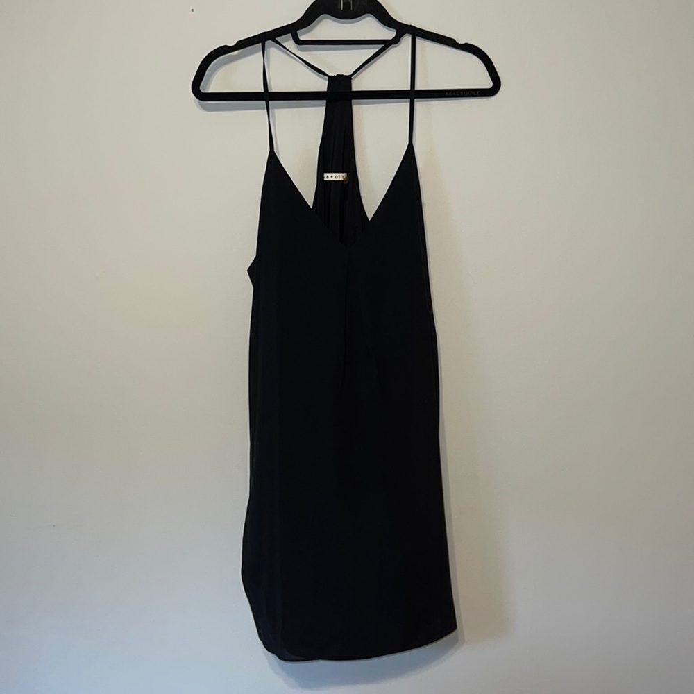 Alice & Olivia  Fierra Silk Y back dress
